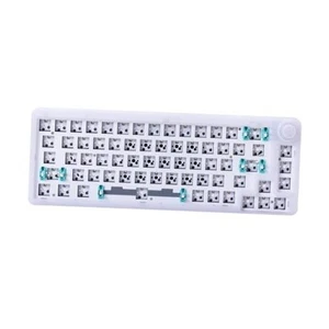 LK67 RGB Modular DIY Mechanical Keyboard, 67 Keys Hot Swap Milky White - Picture 1 of 7