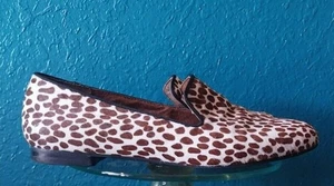 STEVEN by Steve Madden Madee Kalbshaar-Loafer Größe 6,5 braun und weiß - Bild 1 von 11