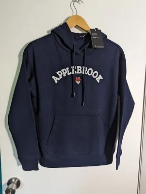 NUEVO CON ETIQUETAS SUDADERA CON CAPUCHA ADORNO LEVELWEAR PARA MUJER, TALLA: S, COLOR: AZUL MARINO (J517) Foto 1 de 3