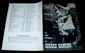 SQUARE DANCING 1969 THE BASIC MOVEMENTS PICTORIAL GUIDE SETS IN ORDER HANDBOOK - Picture 1 of 1