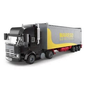 Semi Truck Cargo Trailer Building Blocks Toy Bricks Set In Original Box - Picture 1 of 3