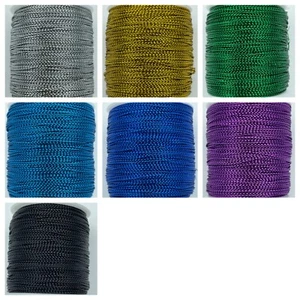 0.8mm Metallic Twisted Tinsel Cord Non-Stretch 0.8mm 109 yard per roll (100meter - Foto 1 di 6