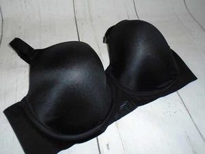40DDD Shiny Black Underwire Stunning Support SOMA Smooth Balconette Bra 40DDD - Picture 1 of 5