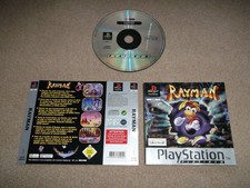 PS ONE PLAYSTATION 1 RAYMAN UK PAL GAME – COMES WITH REAR INLAY & MANUAL ONLY