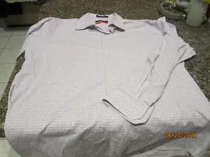 Saks Fifth Avenue Button Down Shirt - White/Red Stripes - 17 1/2, 34/35 Trim Fit - Picture 1 of 2