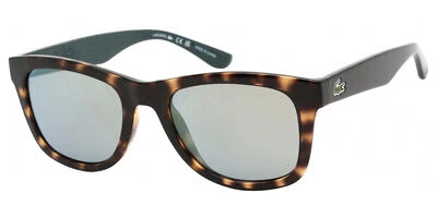 Gafas de sol cuadradas suaves Lacoste Havana para hombre con lentes espejadas - L789S-214 Foto 1 de 3