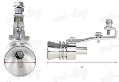 SL Turbo Sound Exhaust Fake Blow Off Valve Simulator Whistler L-SIZE Universal 5 - Image 1 of 3