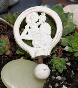 VINTAGE BICYCLE / MOTORCYCLE CAR MASCOT / HOOD ORNAMENT # ST. CHRISTOPHER - Picture 1 of 2