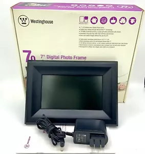 Westinghouse Electric DPF-0702 7" Digital Picture Ebony Wood Frame 128 MB AC/DC - Picture 1 of 15
