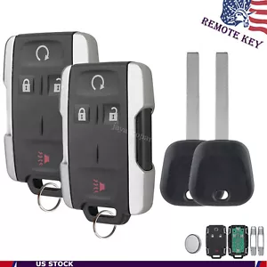 2 For Chevy Silverado 2014 2015 2016 2017 2018 Keyless Remote Fob Ignition Key - Foto 1 di 11