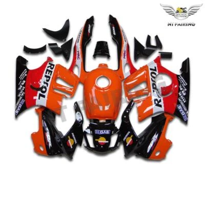 Kit de carenado de cubierta de tanque de inyección GL para Honda CBR600F3 1997 1998 negro naranja a0 Foto 1 de 4