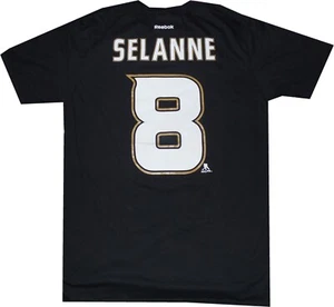 Anaheim Mighty Ducks Reebok Teemu Selanne schwarz Throwback T-Shirt neu Etikett Large - Bild 1 von 3