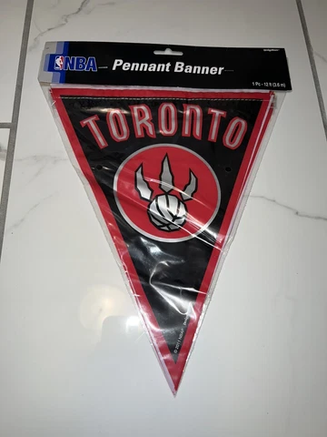 NBA toronto raptors black and red pennant banner 12 ft new Cover