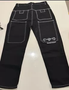 Pants Jeans hiphop baggy  black  wide leg size 32 - Picture 1 of 10