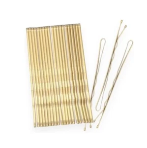 20er Set große blonde traditionelle Bobby Haargriffe Folienclips Stifte 6 cm (2,4") - Bild 1 von 1