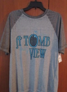 New Disney Parks Haunted Mansion Tomb View Tee Medium Cotton Poly Chest 43 L 28 - Picture 1 of 5