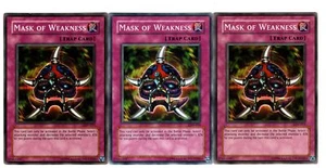 Yugioh- 3X Mask of Weakness - Common - Unlimited - LON-015 - Near Mint - Picture 1 of 1