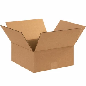 50 - 9 x 9 x 4 Corrugated Shipping Boxes Storage Cartons Moving Packing Box - Picture 1 of 2