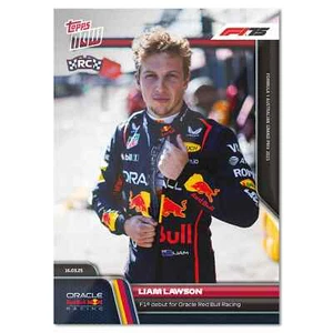 2025 Topps Now Formula 1 F1 Liam Lawson F1 Debut for Red Bull RC #17 - Picture 1 of 2