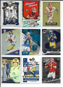 ENORME LOTE DE 75 TARJETAS MATTHEW STAFFORD 60 DIFERENTES LEONES CARNEROS con TOPPS MAGIC RC - Imagen 1 de 1