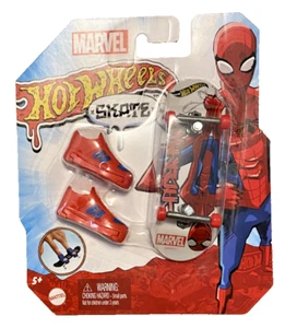 SPIDER-MAN Hot Wheels Mattel Marvel Spiderman Skate Finger Skateboard - Picture 1 of 1