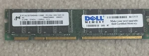 MT16LSDT6464AG-133D2 512MB SDRAM PC133 CL3 RAM DE ESCRITORIO BAJA DENSIDAD NO ECC - Imagen 1 de 1