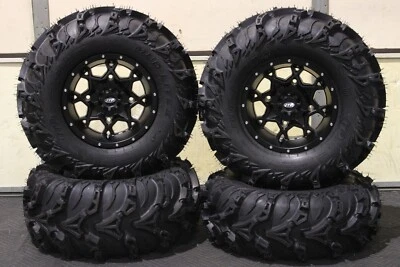 KAWASAKI MULE 4010 26" USA ITP MUD LITE II ATV TIRE & HURRICANE WHEEL KIT KAWL8 - Image 1 of 4