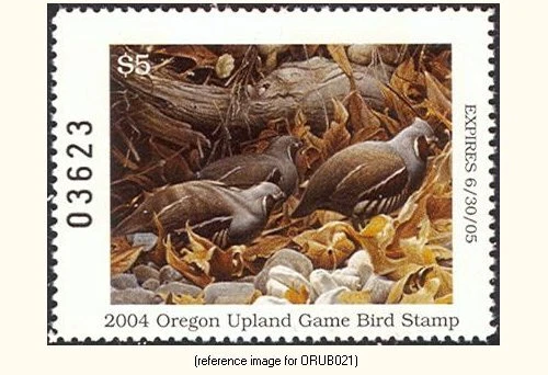 D2K Oregon Upland Bird 2004-5 $5 - Image 1 of 1