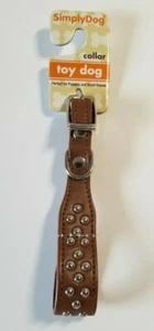 SimplyDog Brown Dog Collar Neck Size 3/8" x 6-9" LOT OF 10 COLLARS - Picture 1 of 2