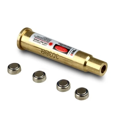 Red Laser Dot Bore Sighter 303BR Sight Boresight .303 Brass for Rifle Guns - Image 1 of 4