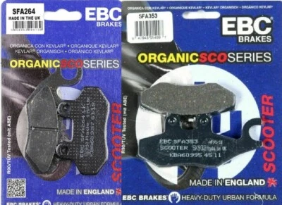 COPPIA PASTIGLE FRENO ANTERIORI E POSTERIORI  SYM HD 300 ie 4T LC EURO 4 2019-  - Imagen 1 de 3