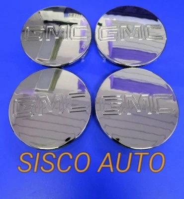 Хромированный центральный колпак GMC Yukon Denali Sierra 3,25 дюйма 83 мм 18 20 22 колеса 9595759 4 шт.  - Изображение 1 из 2