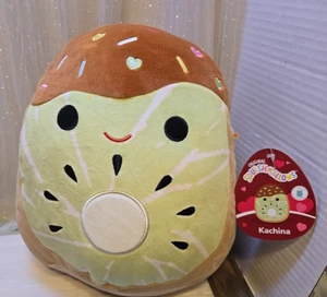 Original Squishmallows Kachina Chocolate Dipped Kiwi 10" Plush Fruit Squad NWT - Picture 1 of 5