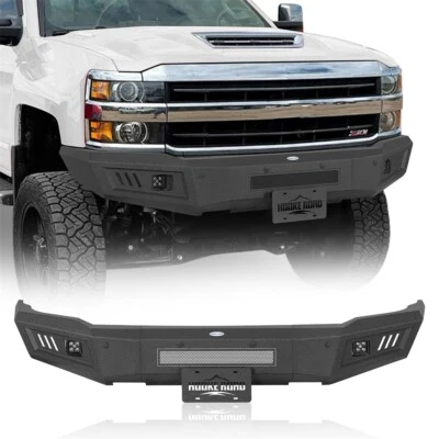 Steel Front Bumper Bar for Chevy Silverado 2500/3500 HD 2015 2016 2017 2018 2019 - Image 1 of 4