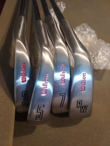 Wilson Dyna Gear Iron Set,  Irons, #3 5 7 & a Wedge New Never played 1 of 3. - Picture 1 of 10