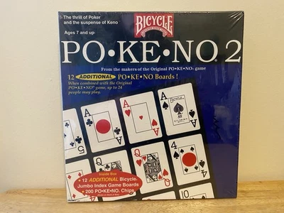 Pokeno Bicycle PO•KE•NO 2 Board Game "The Thrill of Poker, Suspense of Keno" - Image 1 of 2
