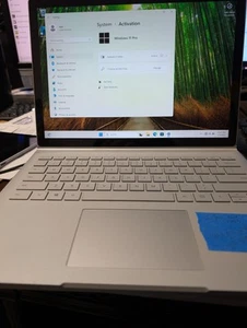 Microsoft Surface Book 2 13.5 256GB SSD i7-8650U 1.9GHz 8GB Win11P NVIDIA GPU - Picture 1 of 2