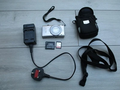 Canon IXUS 275 HS 20 MP Digital Camera Silver Charger Battery 16 GB SD WiFi - Image 1 of 4