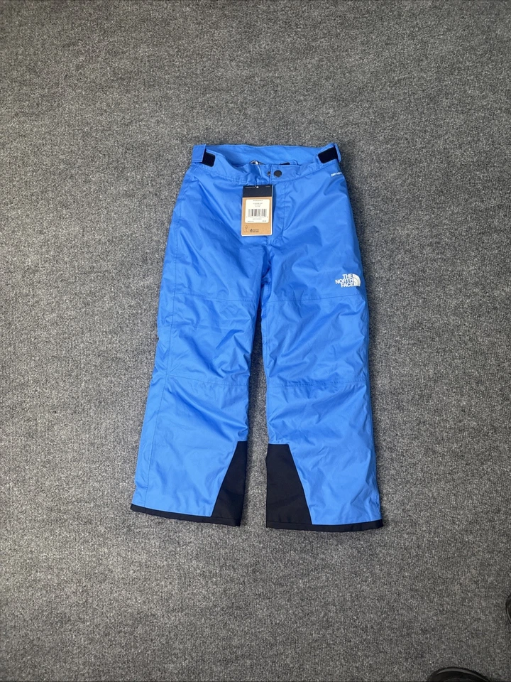 Pantalones de nieve North Face para niños pequeños 7/8 azules DryVent esquí al aire libre Foto 1 de 4