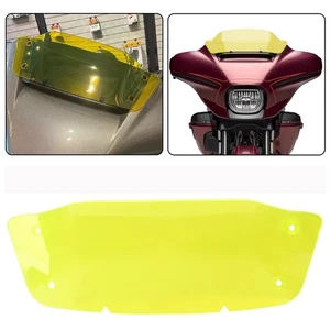 7" Yellow Wave Windshield Windscreen For Harley CVO Street Glide FLHX 2023-2024 - Picture 1 of 13