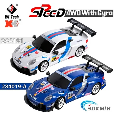 Wltoys RC Drift Auto 1/28 284191 4WD 30 km/h mit Gyro Fernbedienung Rennwagen - Bild 1 von 4