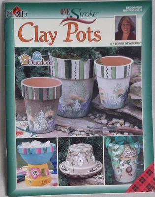 Ollas de arcilla diseños de pintura plantillas florales Donna Dewberry 2004 Foto 1 de 3