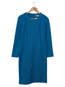 THOM BY THOMAS RATH Etuikleid Damen Gr. 38/M Blau Elegant Luxuriös Strass - Bild 1 von 5