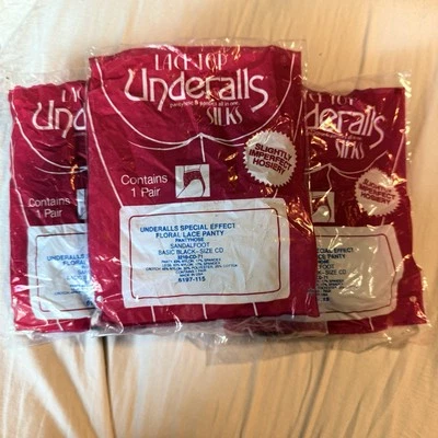 De Colección Pantimedias Nuevas Monos Sedas Encaje Top CD Sandalia Negro 6197-115 3 Pares Foto 1 de 4