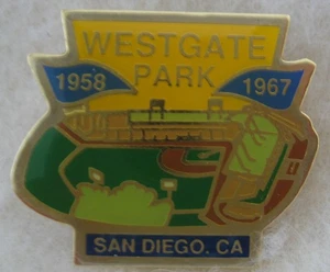 San Diego Padres Westgate Park 1958-1967 Stadium Pin mit Rückseite - Made in 1991. - Bild 1 von 5