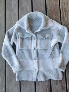 Rachel Zoe Karo Strick Shacket Gr. XS Jacke Cardigan Grün Kuschelig Freizeit Damen - Bild 1 von 3