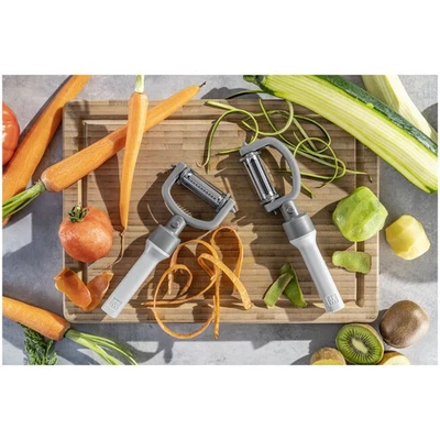 ZWILLING Z-Cut 5-in-1 Peeler Gray Multi-Function Stainless Steel Kitchen Tool - Image 1 of 4