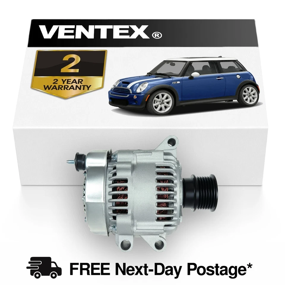 VENTEX® Alternator for MINI Cooper S 2002-2007 1.6 R52 R53 JCW Works - Image 1 of 4