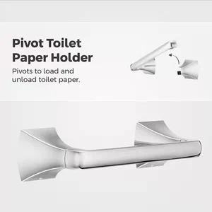 Pfister Bruxie Pivot Toilet Paper Holder in Polished Chrome - Picture 1 of 9