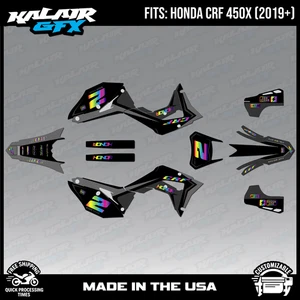 Graphics Kit for  Honda CRF 450X (2019+)  Lightning Series - Rainbow - Picture 1 of 4